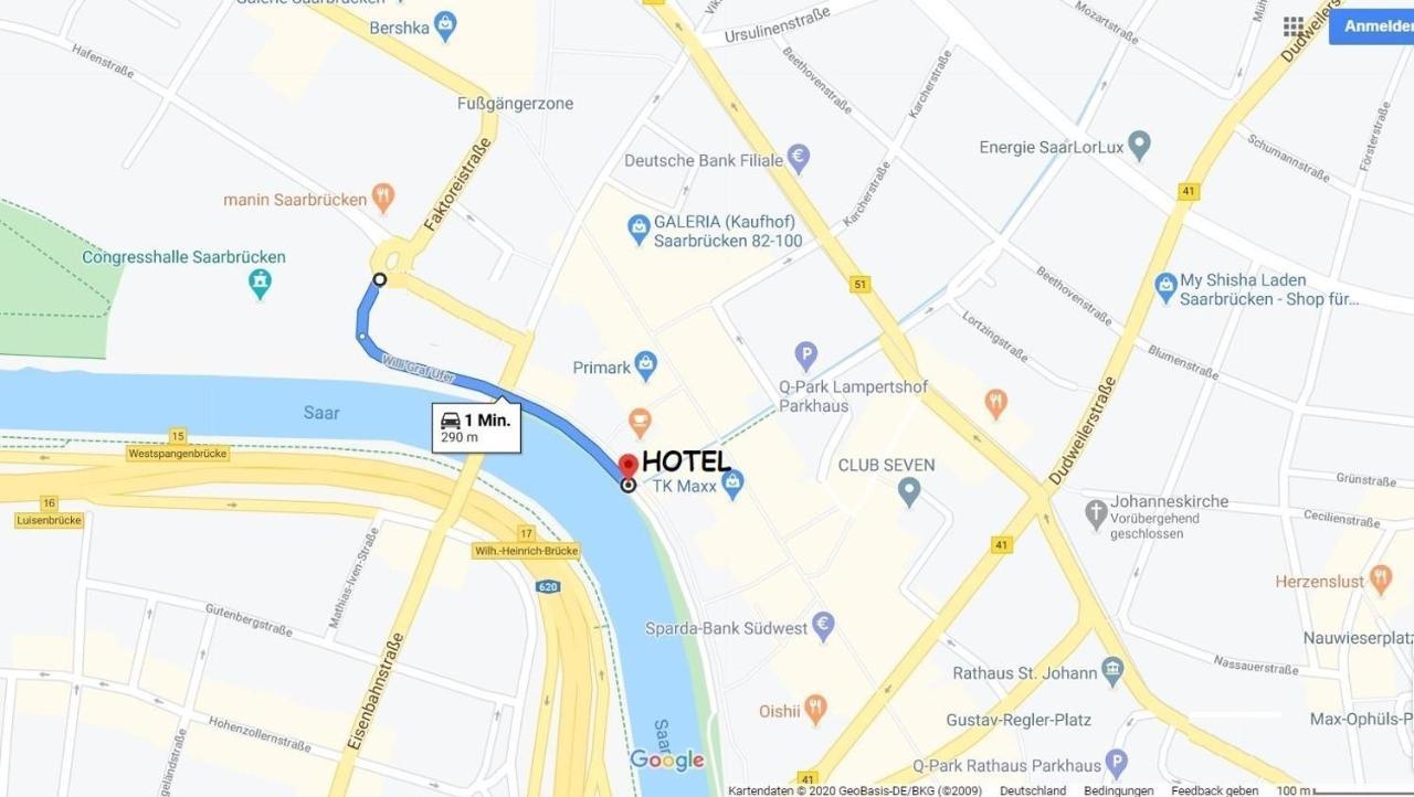 汉堡斯塔德特特酒店 萨尔布吕肯 外观 照片